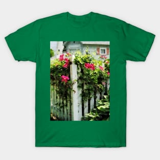 Clematis - Clematis on Fence T-Shirt